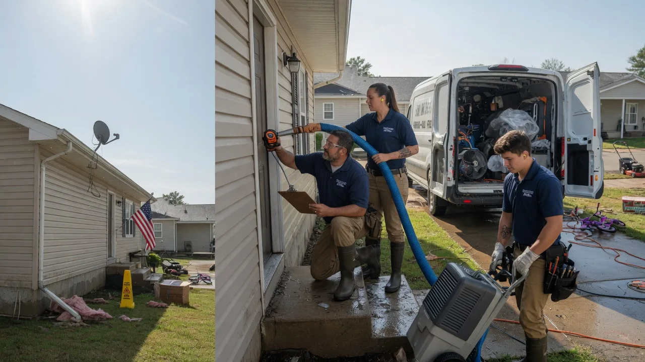 Ceiling Water Damage Restoration in Matthews, MO near me